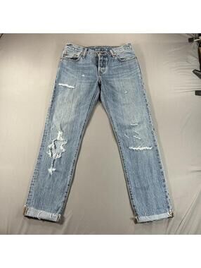 LEVI'S 501 CT Button Fly Jeans 25x36 (fits 30x29) Custom Taper Denim 100% Cotton